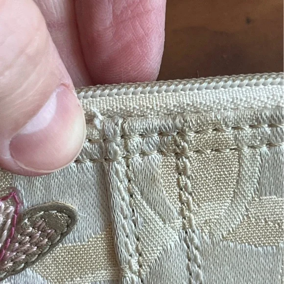 Coach Vintage Dragonfly Wristlet Wallet Clutch - Picture 14 of 15